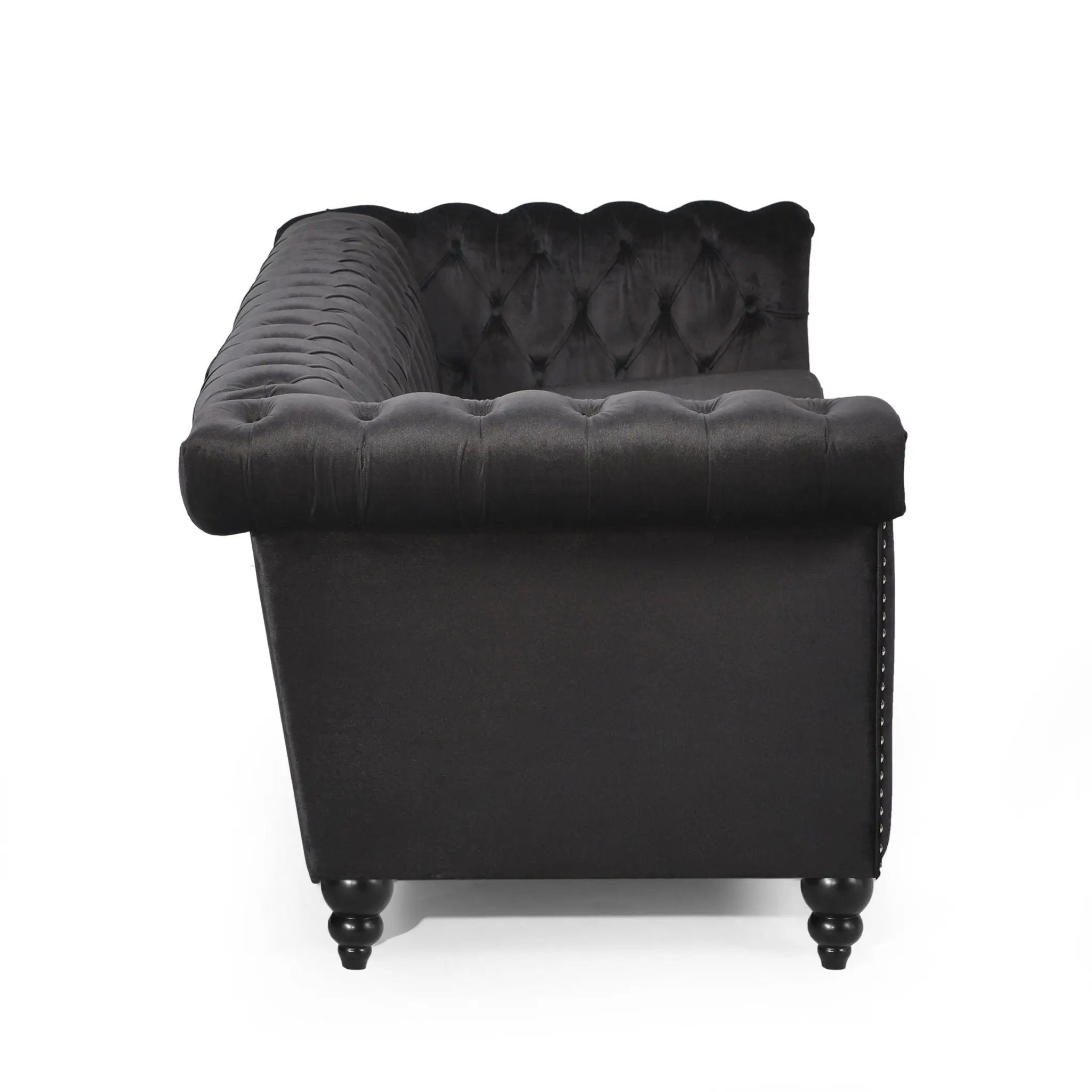 Chesterfield Style 3 Seater Sofa With Deep Button Tufting by HouseOfZazla