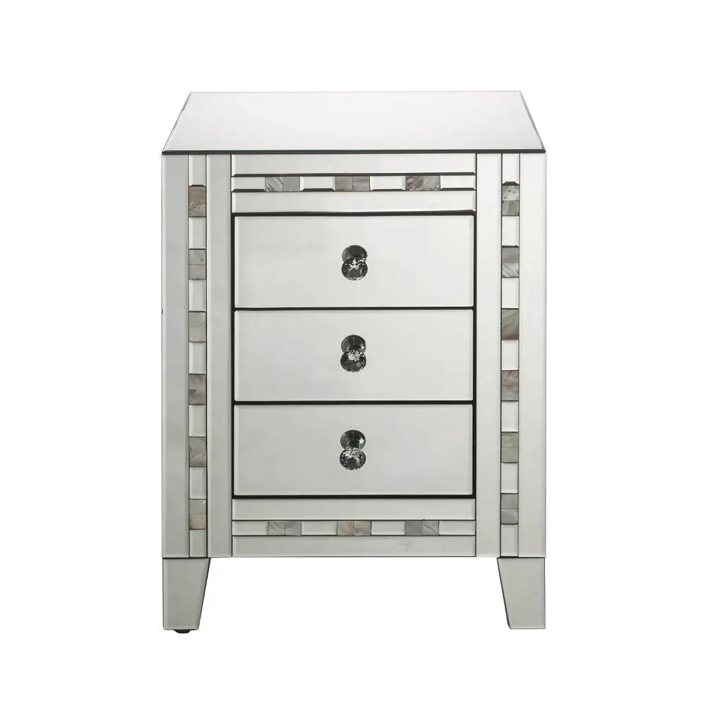 Nasa - Accent Table - Mirrored & Mother Pearl by Unique Piece Furniture