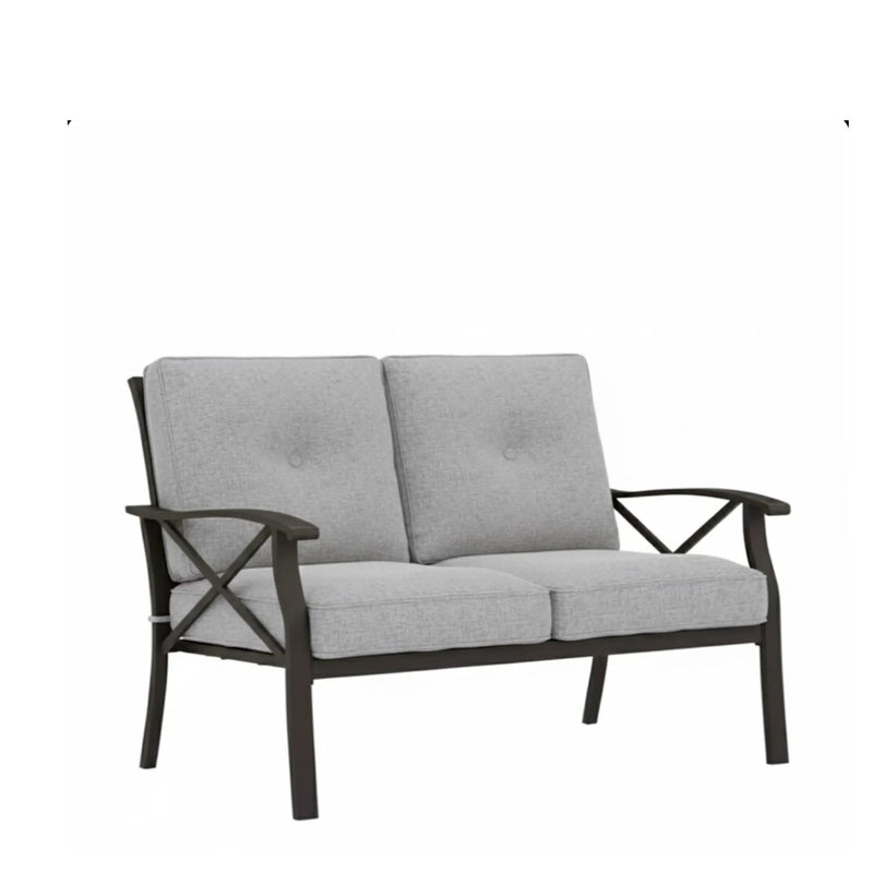 All-Weather Loveseat 2 Seats Sofa With Cushions by HouseOfZazla