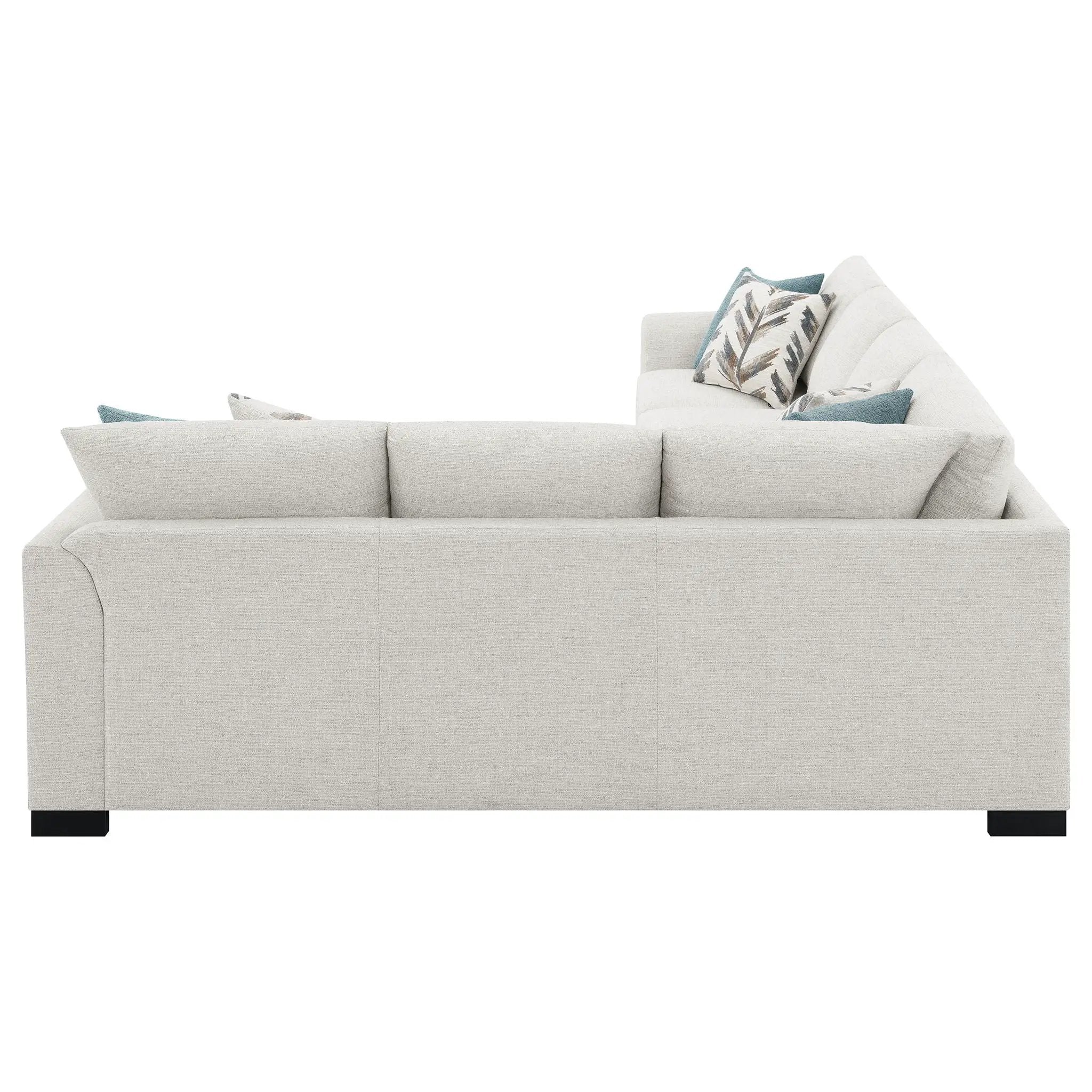 Radison - Upholstered Sectional Sofa With Hidden Sleeper - Greige by HouseOfZazla
