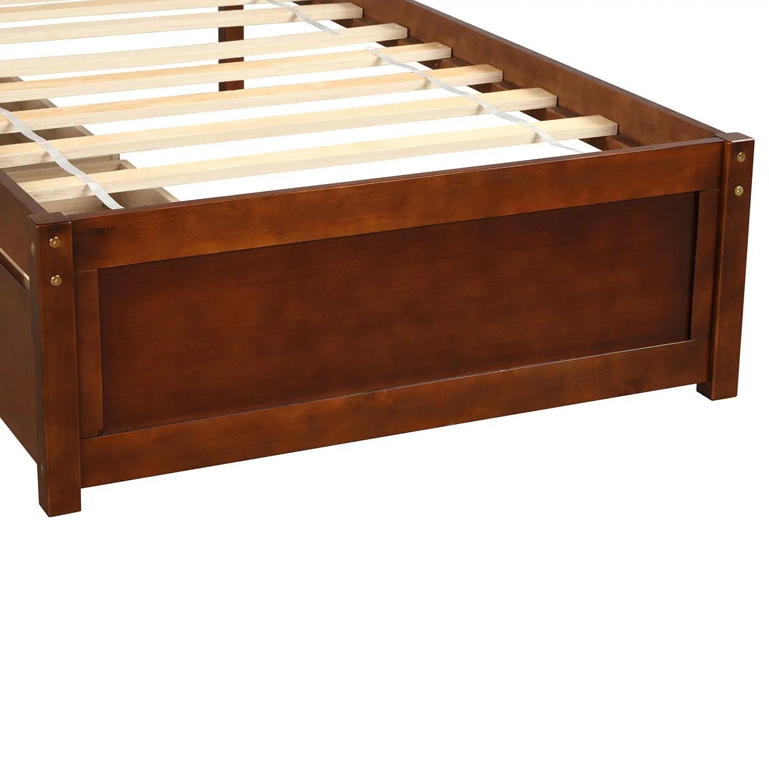 Platform Storage Bed Wood Bed Frame With Two Drawers And Headboard by HouseOfZazla