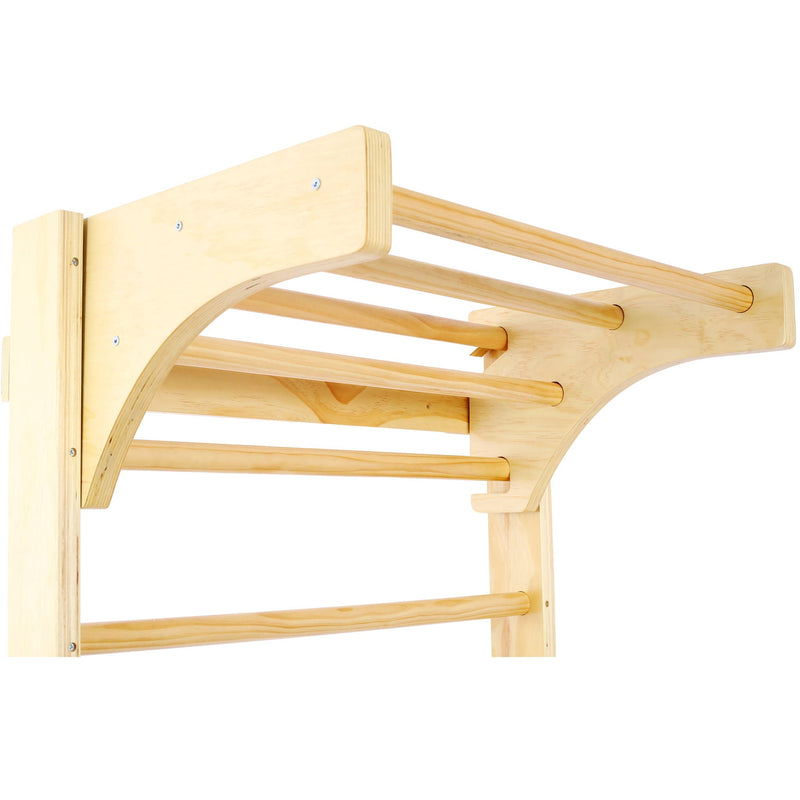 Swedish Ladder, Stall Bars Set For Physical Therapy & Gymnastics - Natural by HouseOfZazla
