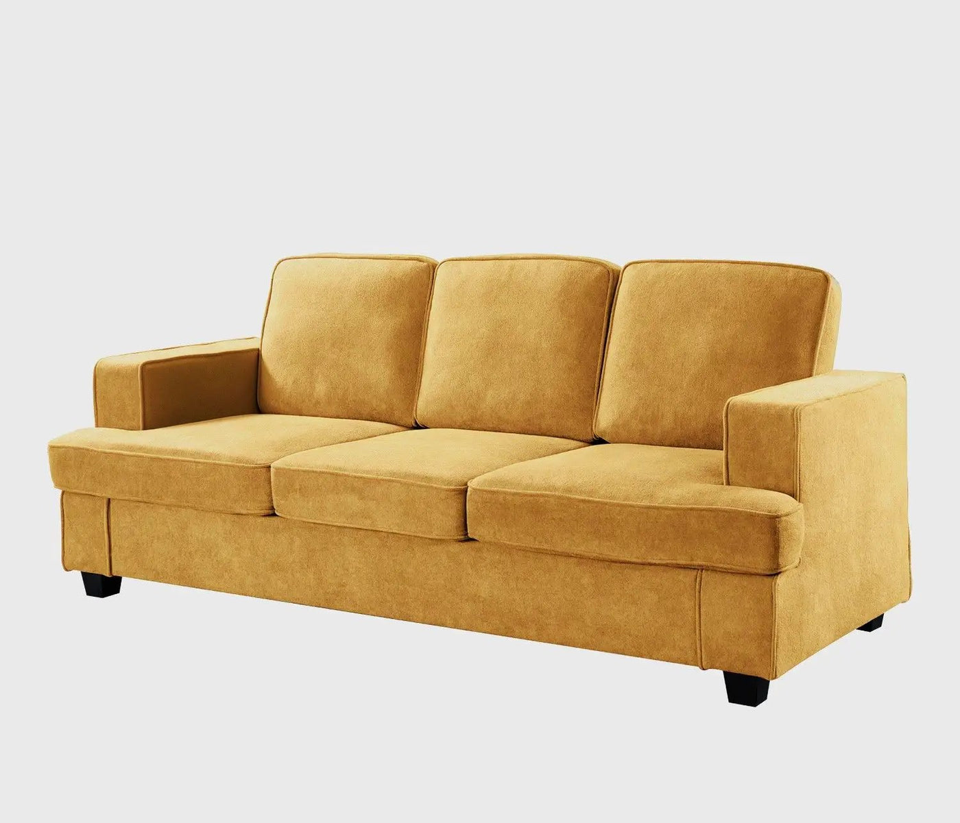 Modern Sofa, Comfortable 3 Seater Couch With Deep Seating, Loose Back Cushions, Wide Arms by Unique Piece Furniture