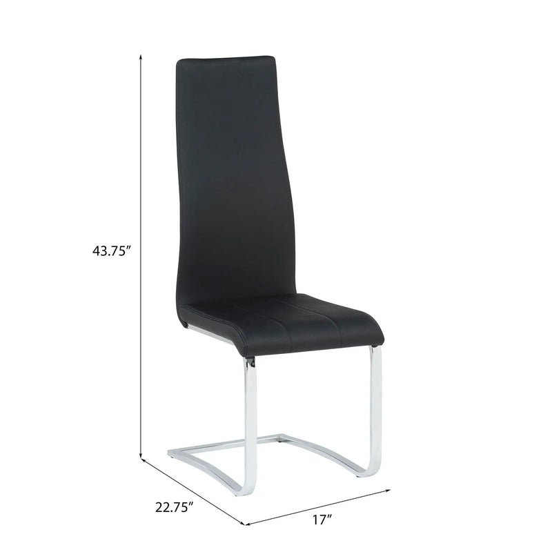 High Back Side Chairs Dining Chairs With Padded Upholstery (Set of 4) by HouseOfZazla