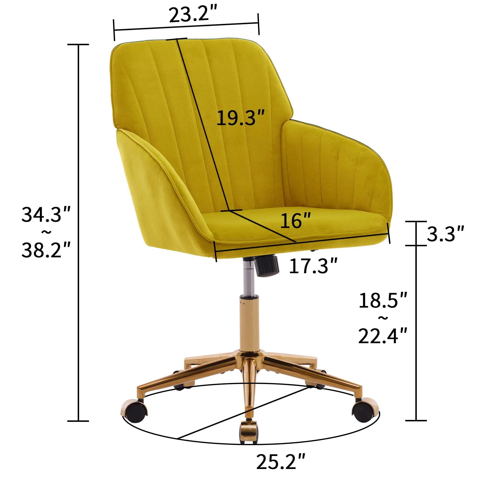 Adjustable Ergonomic Swivel Office Chair by HouseOfZazla