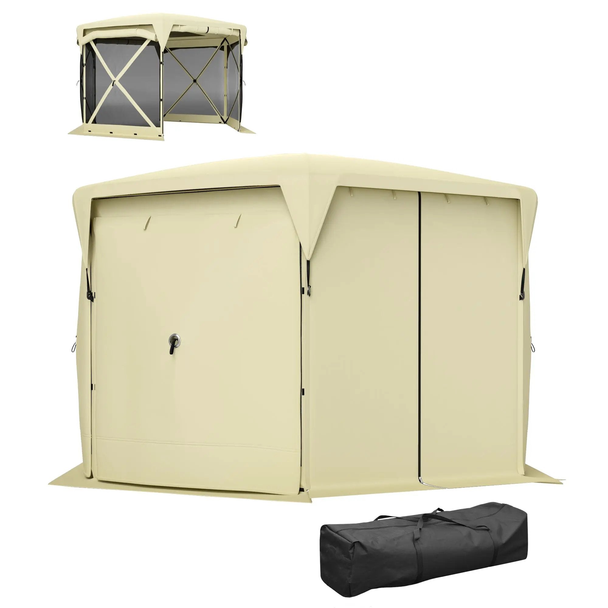 11 x 11ft Pop Up Tent with Removable Roof Cover by HouseOfZazla