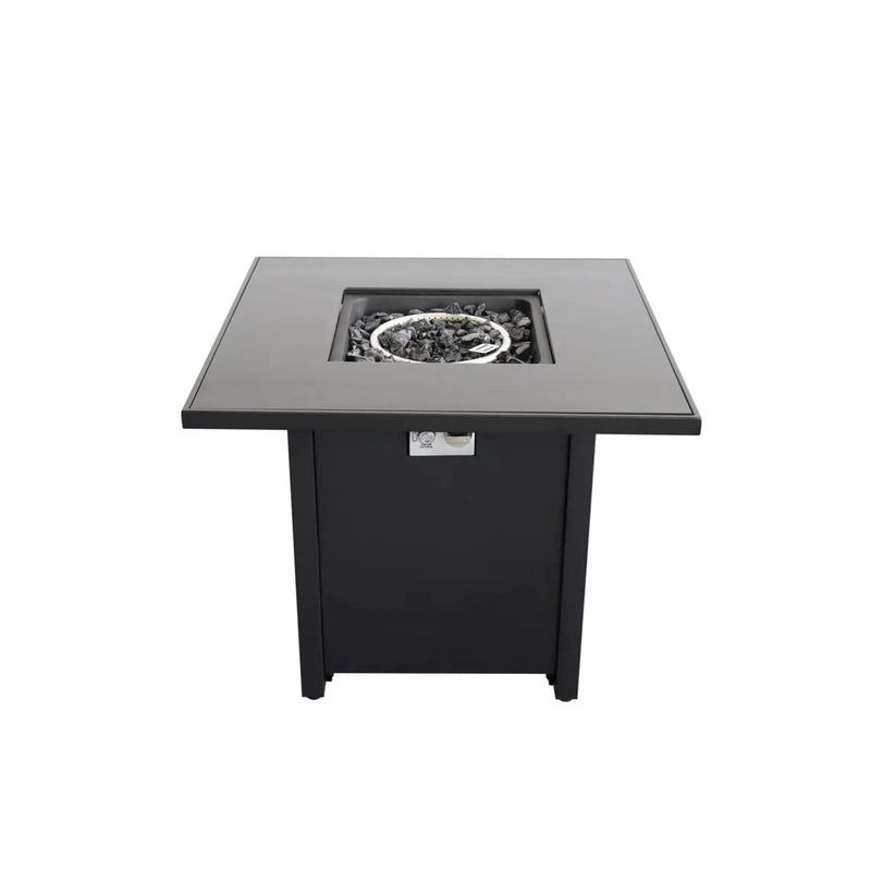 Powder Coated Fire Pit With Top - Black by HouseOfZazla