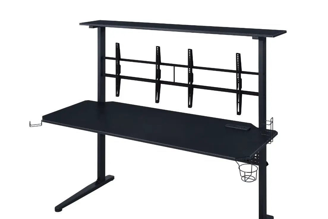 Canzi - Gaming Desk With USB - Black by Unique Piece Furniture