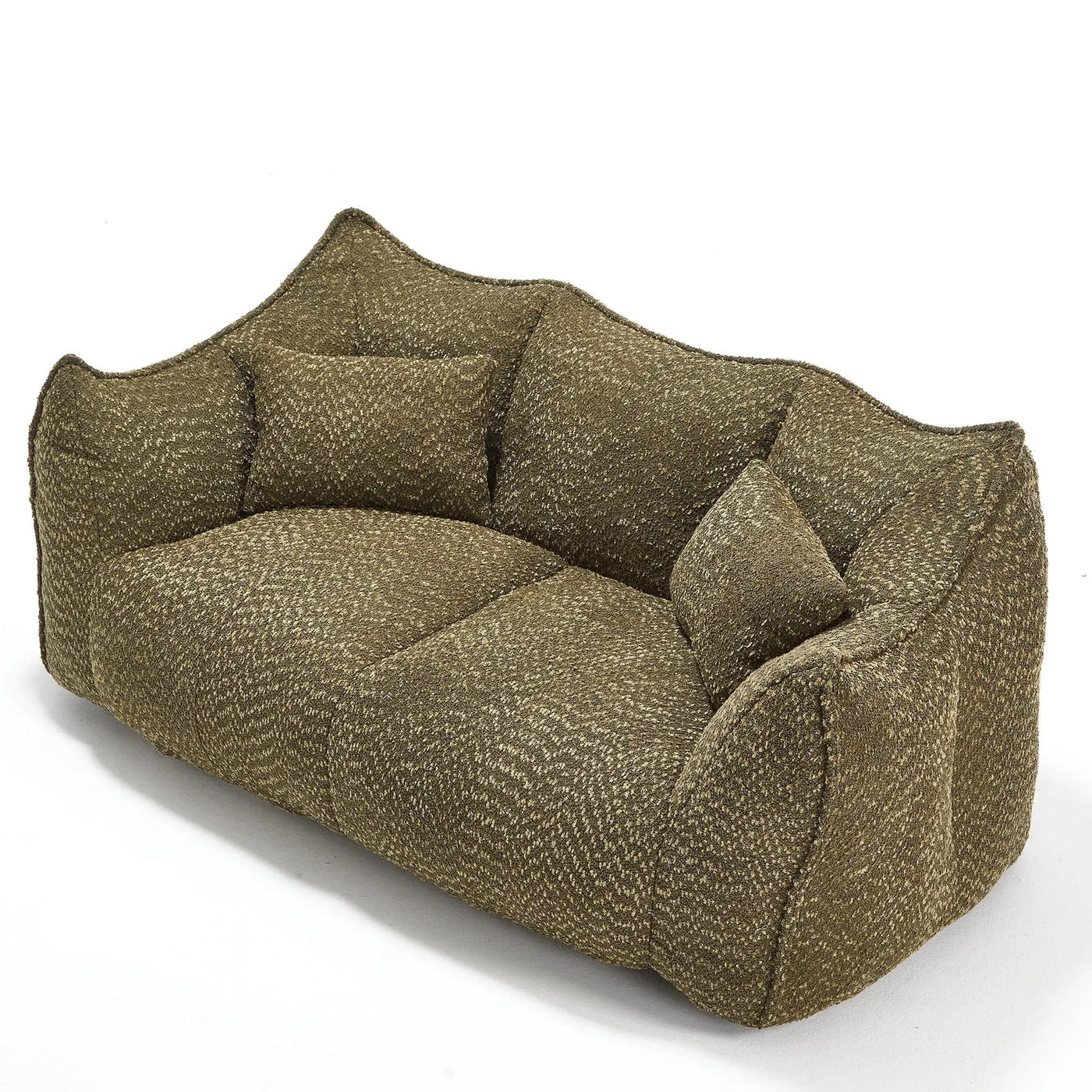 Comfortable Dual Beanbag Chair With High Resilience Foam Core For 2 People by HouseOfZazla