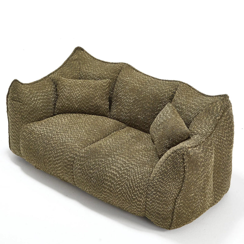 Comfortable Dual Beanbag Chair With High Resilience Foam Core For 2 People by HouseOfZazla