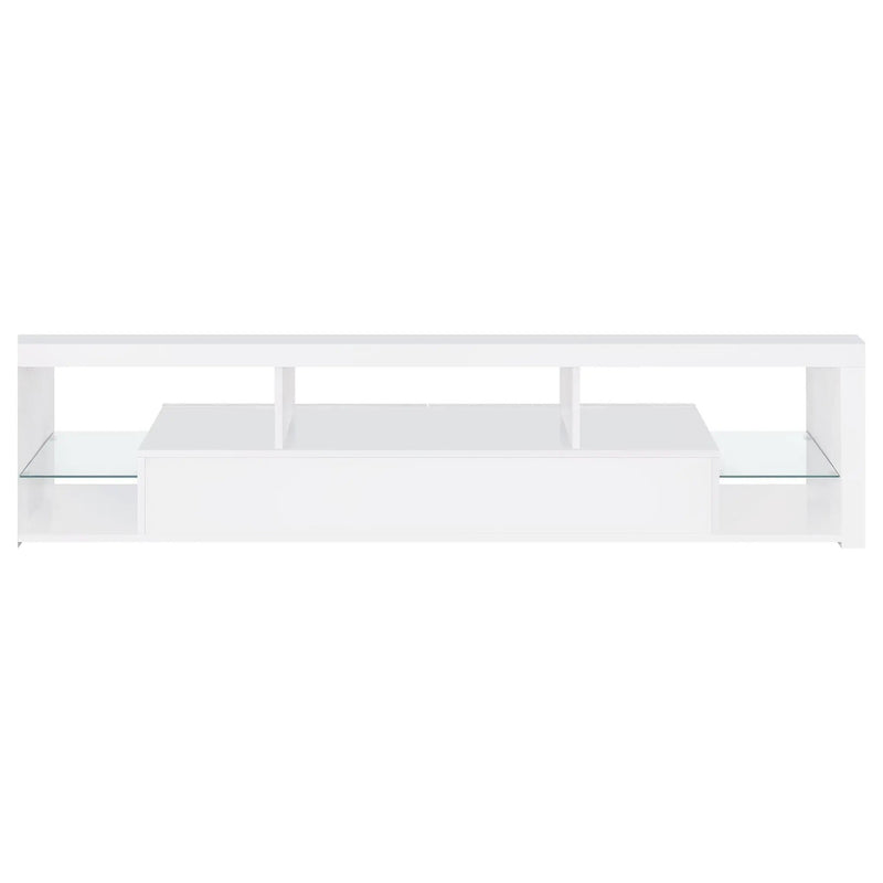 Jude 2-drawer Engineered Wood 71-inch TV Stand High Gloss White by Unique Piece Furniture