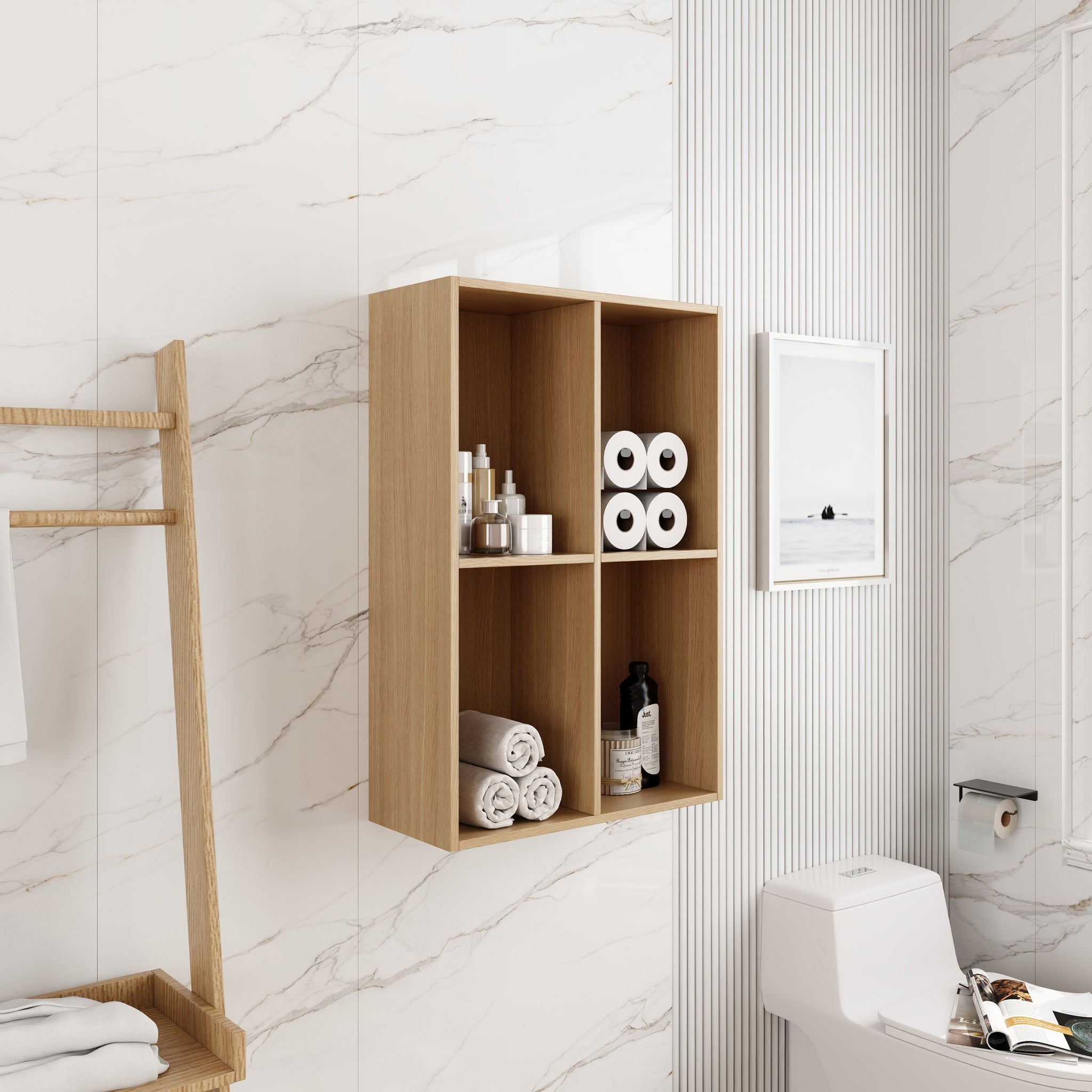 24 Inch Small Wall Mounted Storage Shelves by HouseOfZazla