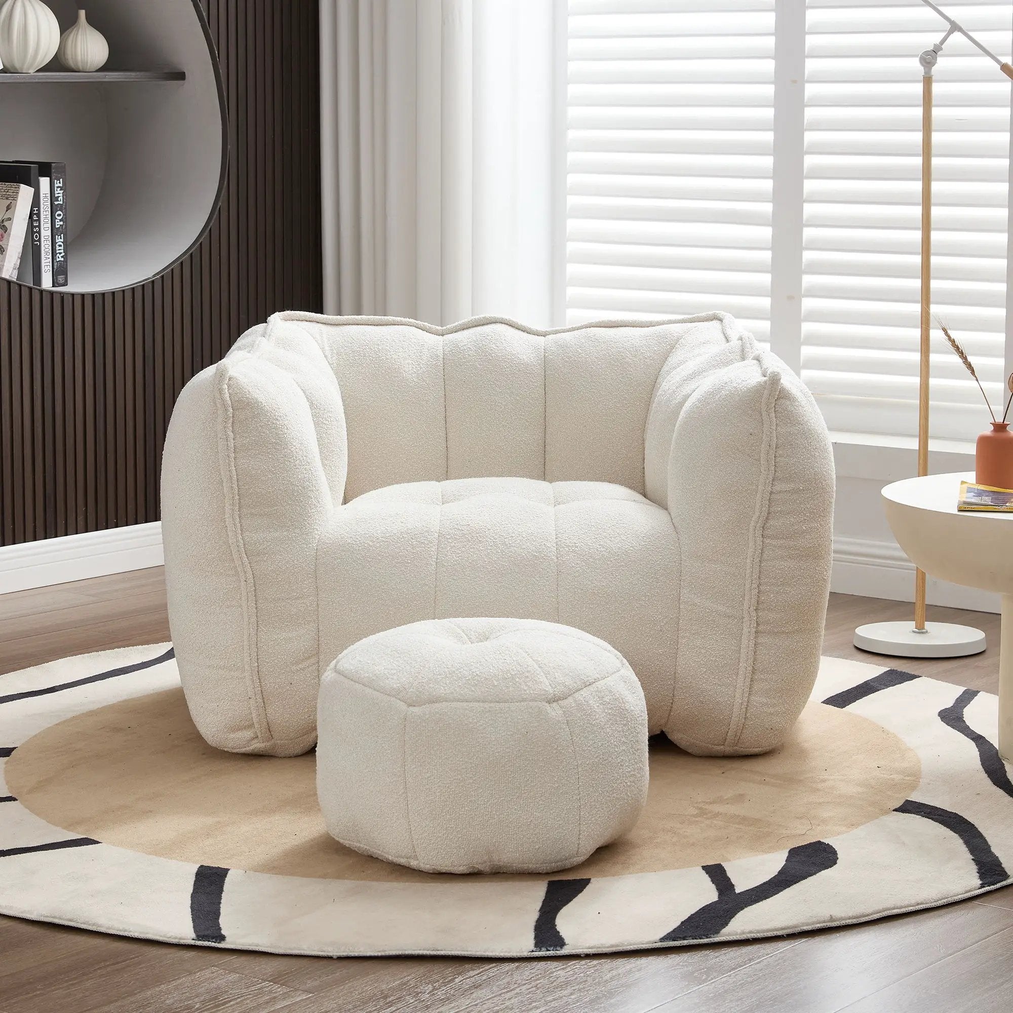 Soft Bean Bag Chair With High Resilient Foam by Unique Piece Furniture