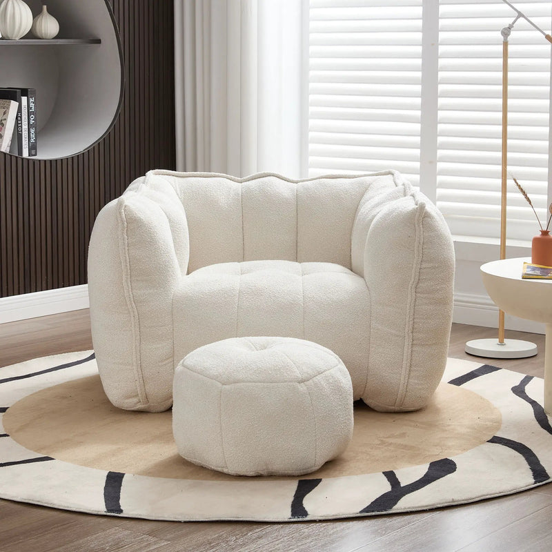 Soft Bean Bag Chair With High Resilient Foam by Unique Piece Furniture