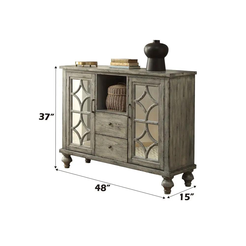 Velika - 48" Console Cabinet - Weathered Gray by Unique Piece Furniture