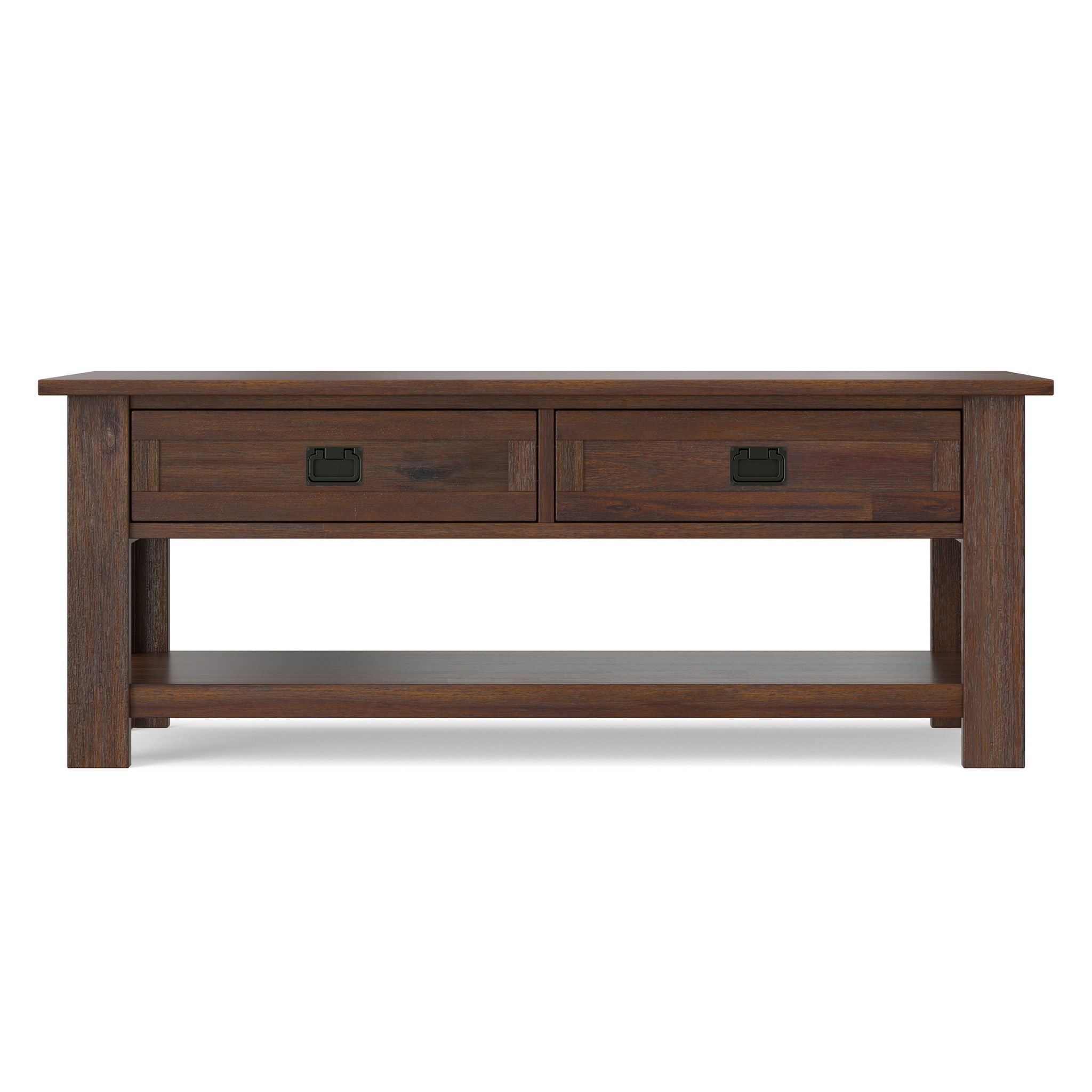 Monroe - Rectangular Coffee Table With Drawers - Brown by HouseOfZazla