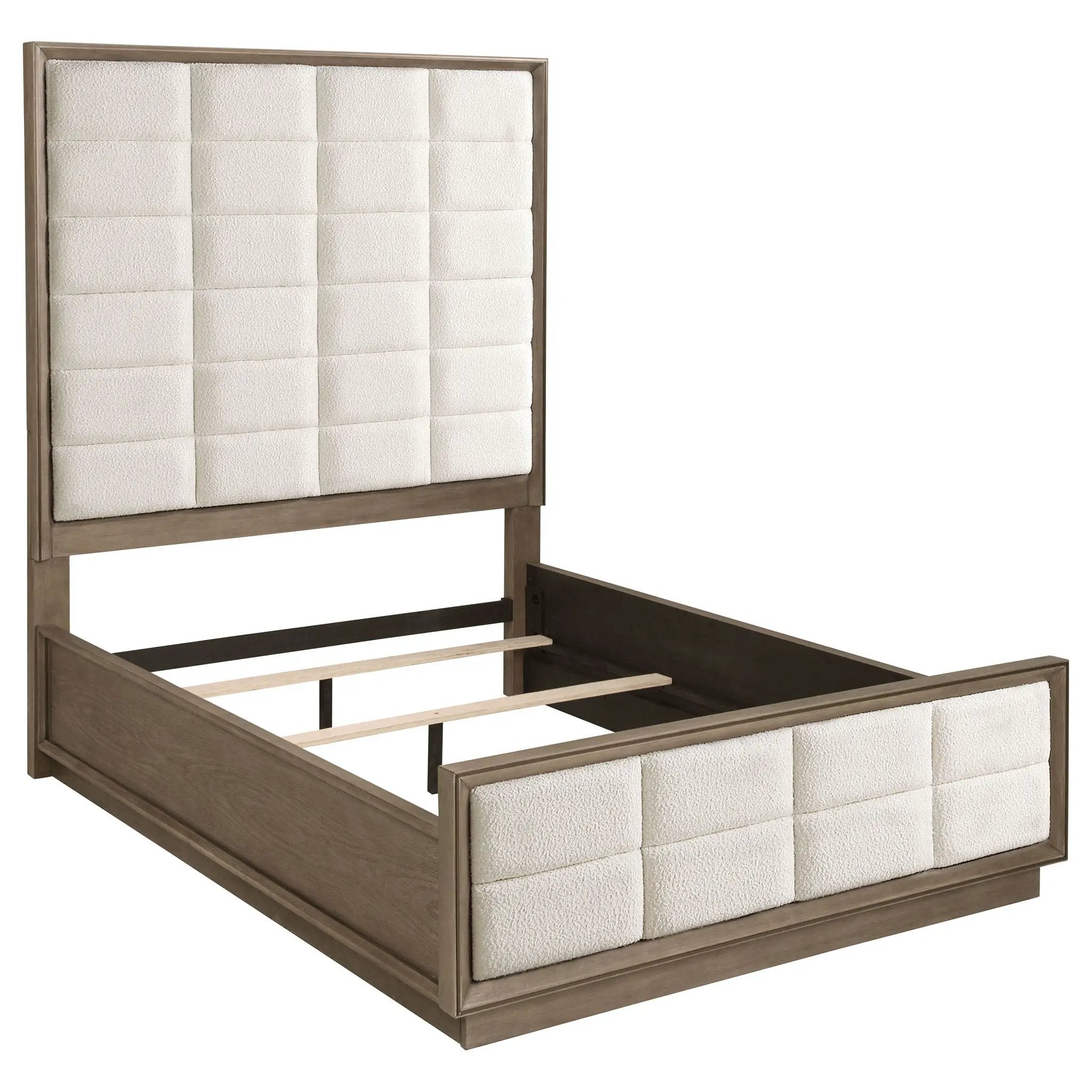 Durango 80-inch Queen Panel Bed Taupe Oak by Unique Piece Furniture