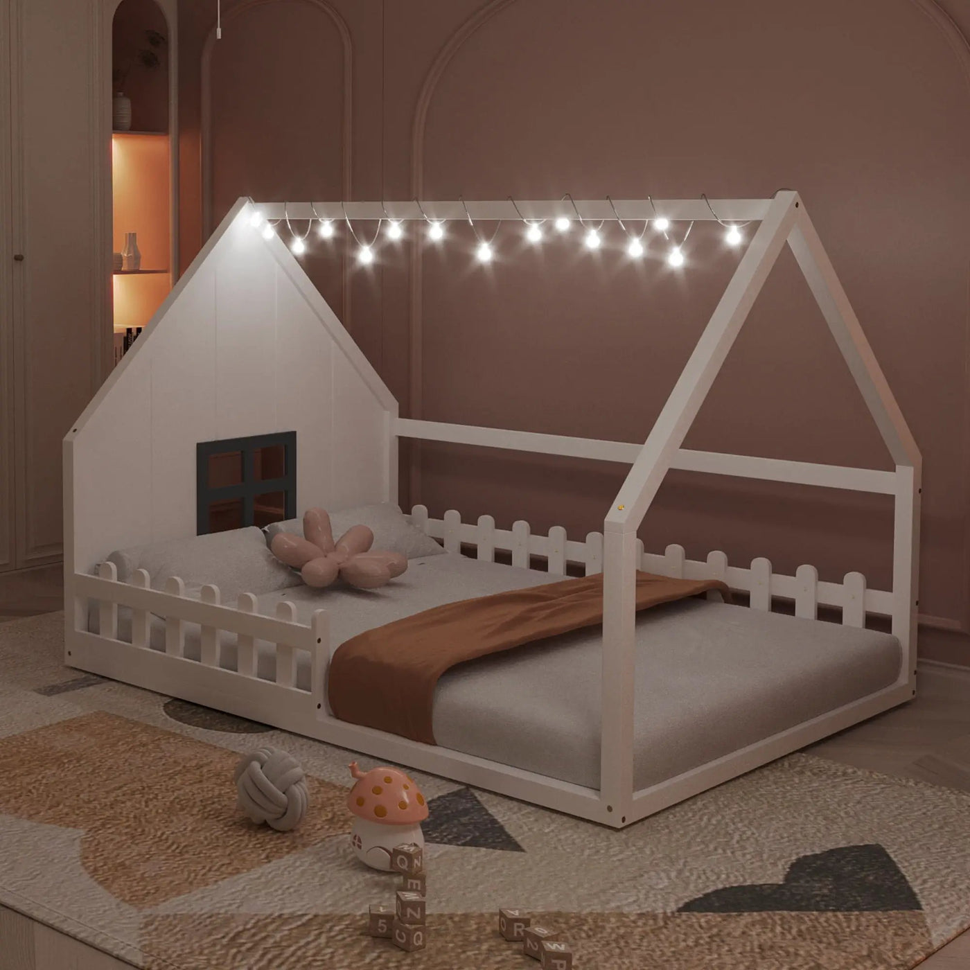 House Bed With Window And Fence by HouseOfZazla