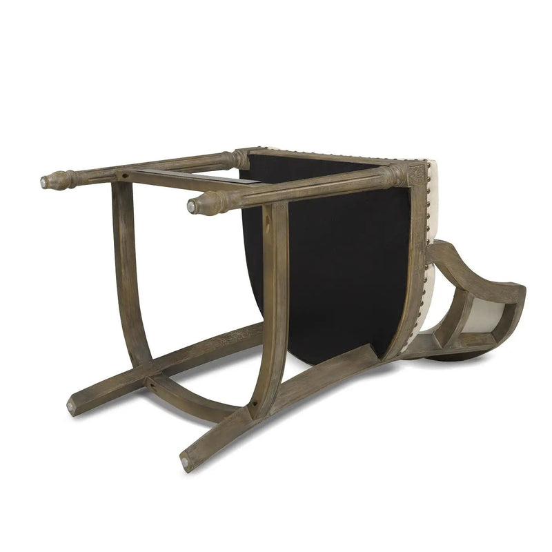 Paris - Farmhouse Counter Height Bar Stool With Backrest by HouseOfZazla