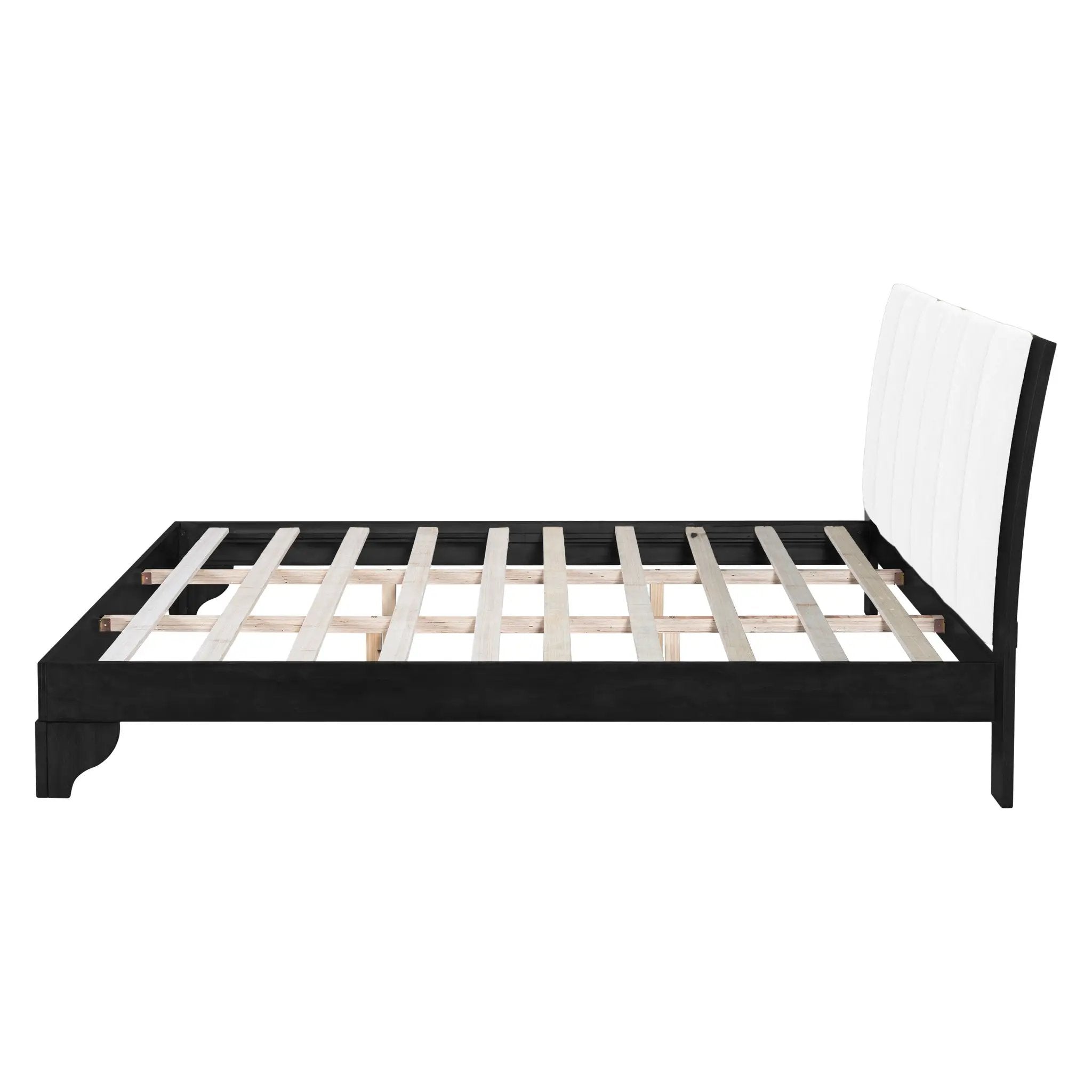 King Size Bed Frame Black and White by HouseOfZazla
