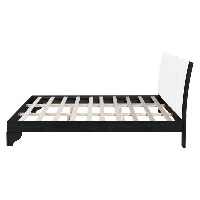 King Size Bed Frame Black and White by HouseOfZazla