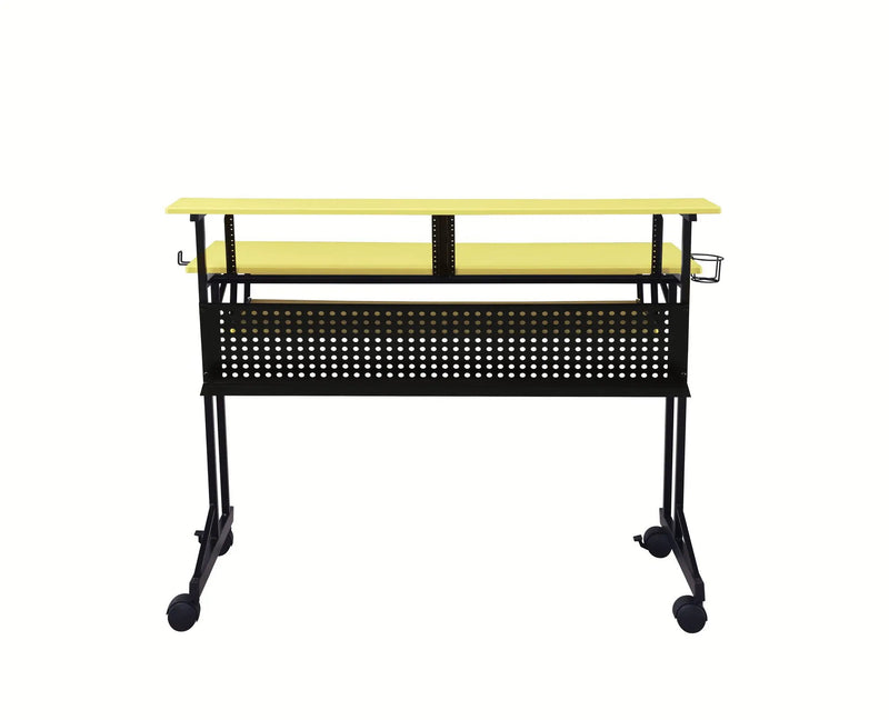 Suitor - Music Recording Studio Desk - Black / Yellow by Unique Piece Furniture