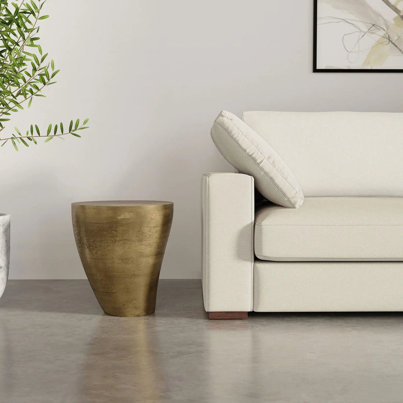Cavan - Cast Aluminum Side Table - Antique Brass by Unique Piece Furniture