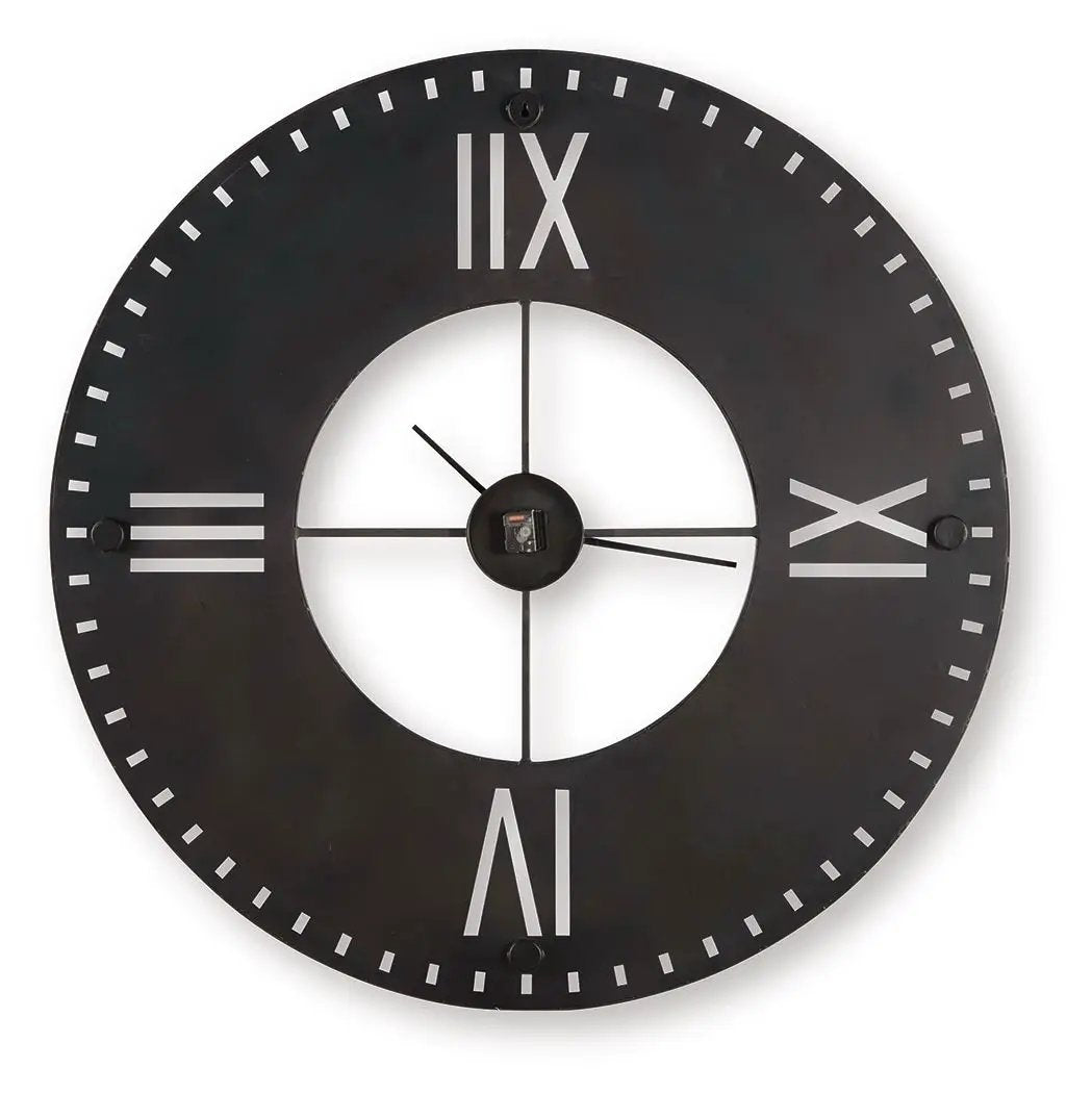 Lytle - Wall Clock - Antique Brown by Unique Piece Furniture