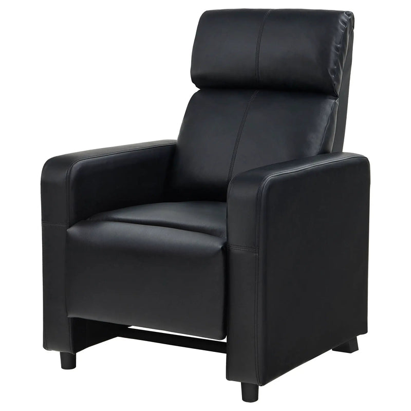 Push Back Recliner - Black by Unique Piece Furniture