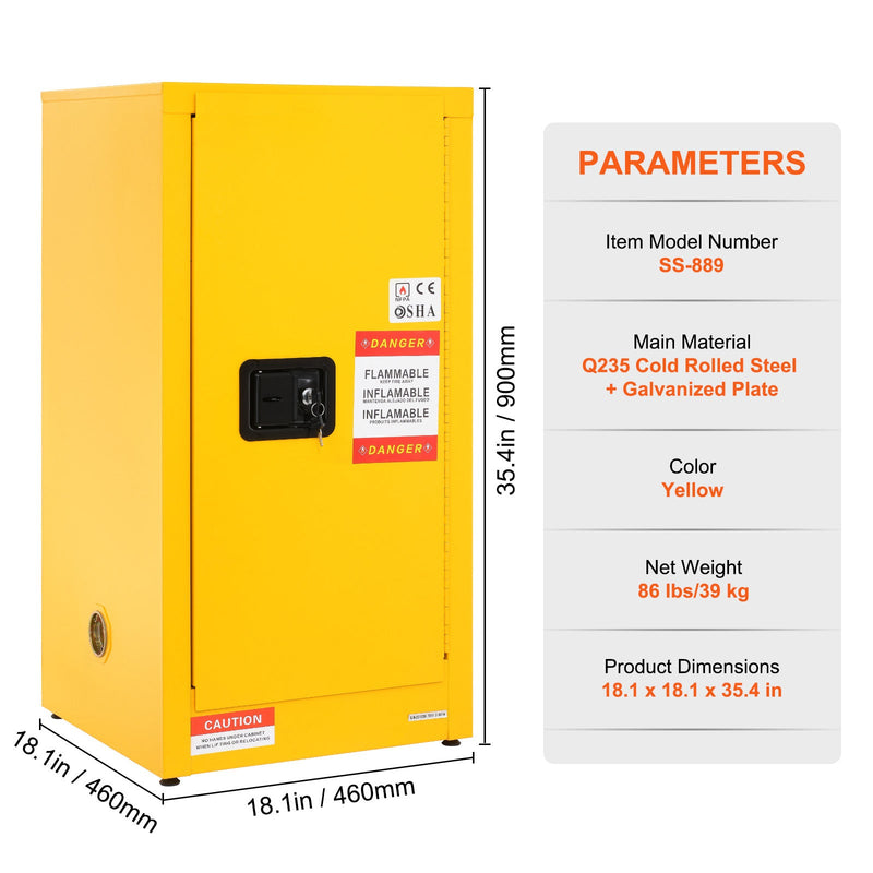 Galvanized Steel Flammable Storage Cabinet by HouseOfZazla