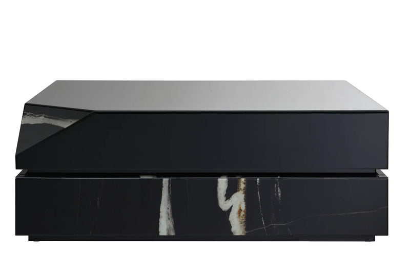 Wenona - Mirrored Coffee Table - Black by Unique Piece Furniture