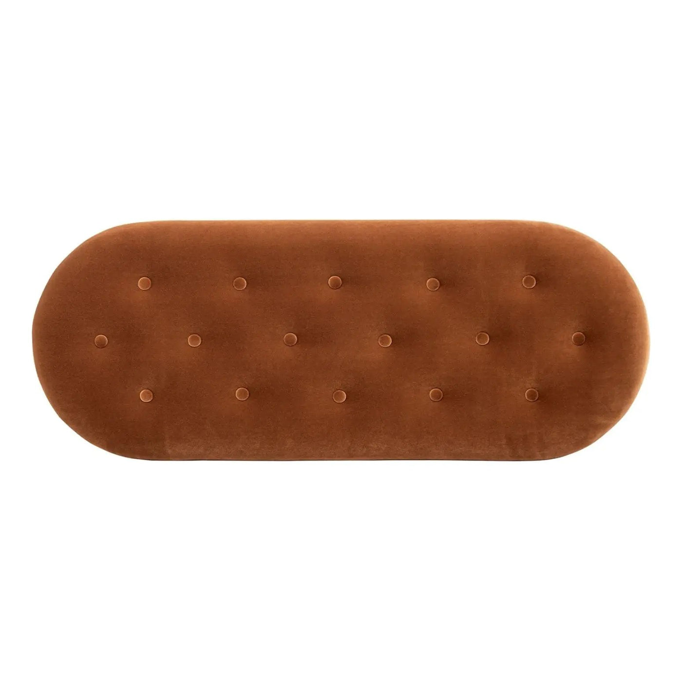 Melinda - Oval Tufted Bullion Fringe Storage Bench by HouseOfZazla
