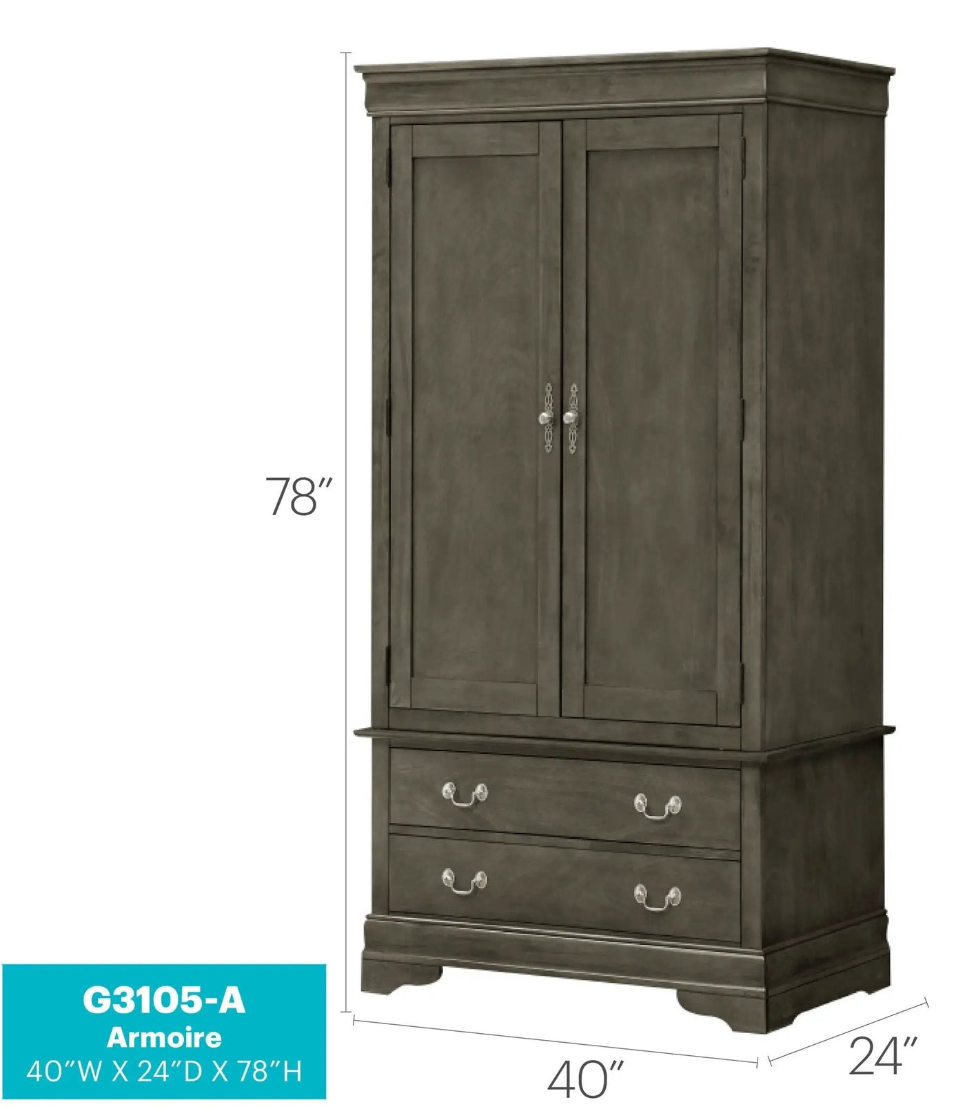 Elegant Traditional Armoire by Unique Piece Furniture