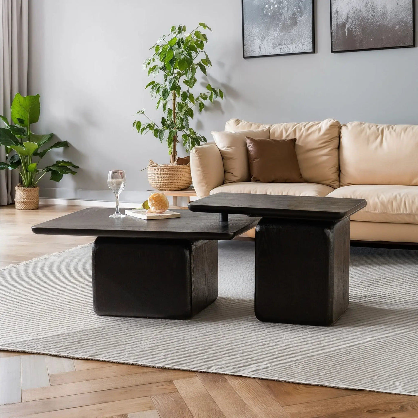 Square Coffee Table Set (Set of 2) by HouseOfZazla
