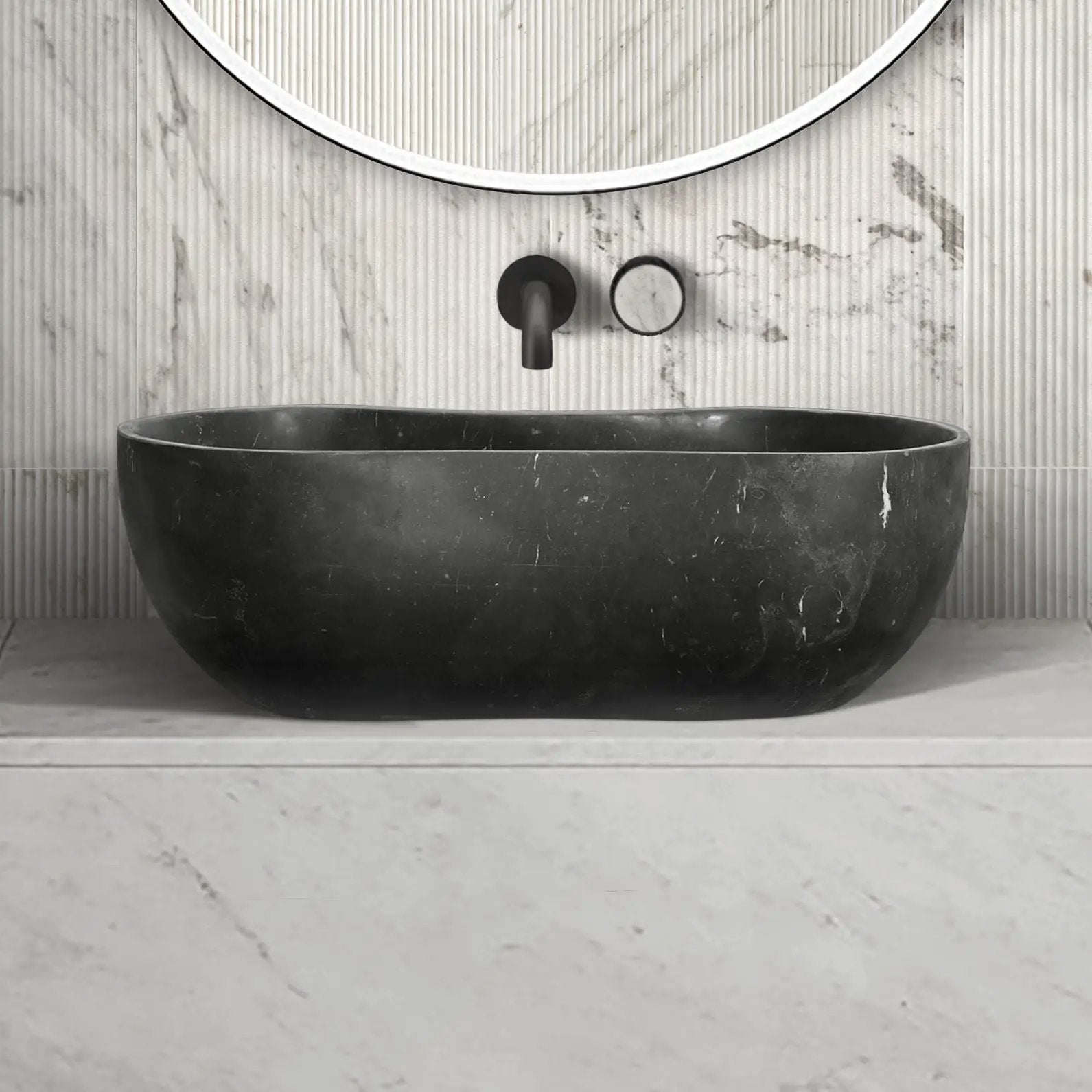 Bathroom Vessel Sink With Wavy Design by HouseOfZazla