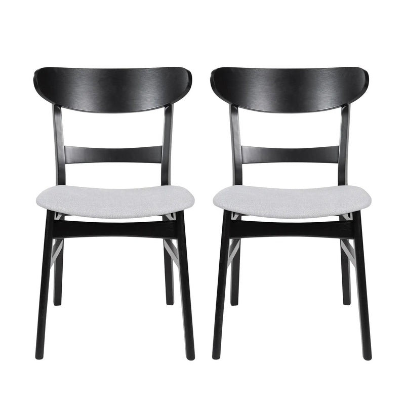 Mid Century Dining Chairs With Cushioned Seats And Wood Frame (Set of 2) by HouseOfZazla