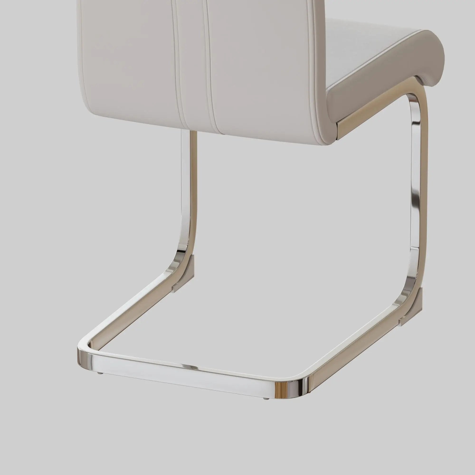 Modern Dining Chairs With Padded Seat, High Back