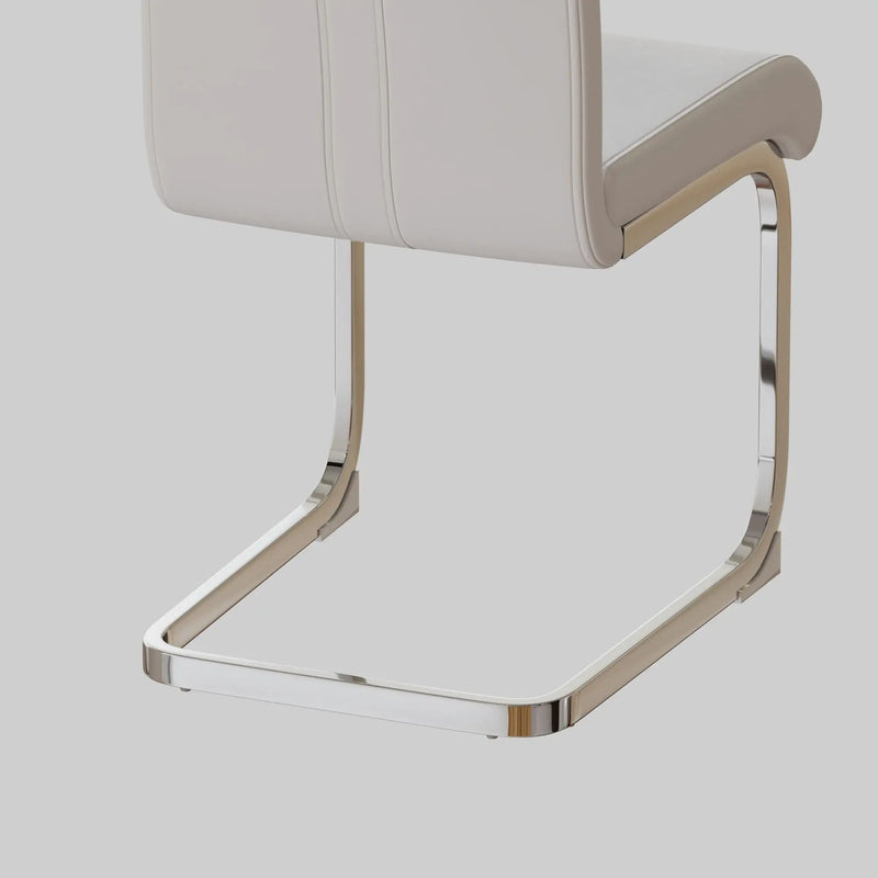 Modern Dining Chairs With Padded Seat, High Back