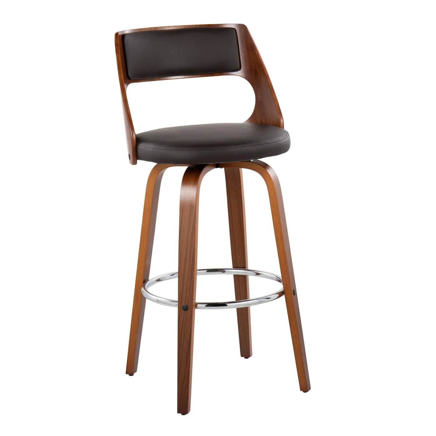 Cecina - Mid-Century Modern Barstool With Swivel (Set of 2) by HouseOfZazla