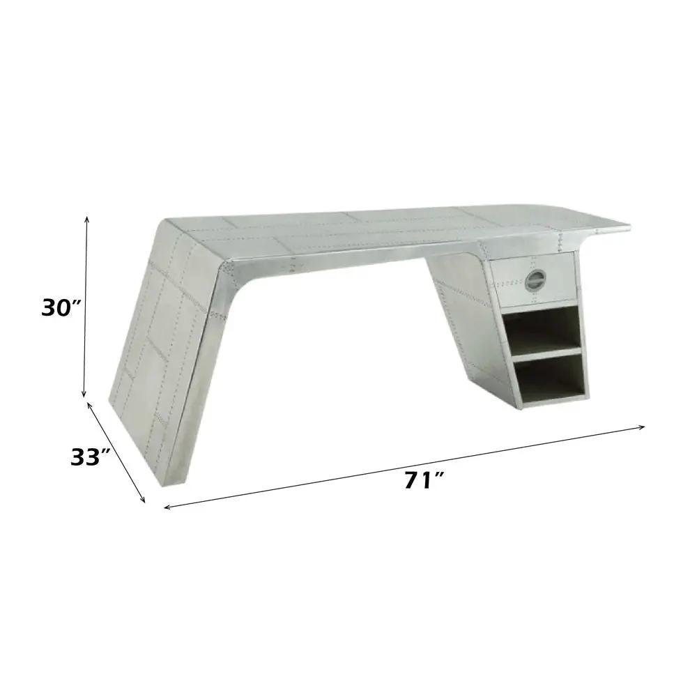 Brancaster - Writing Desk - Metallic by Unique Piece Furniture