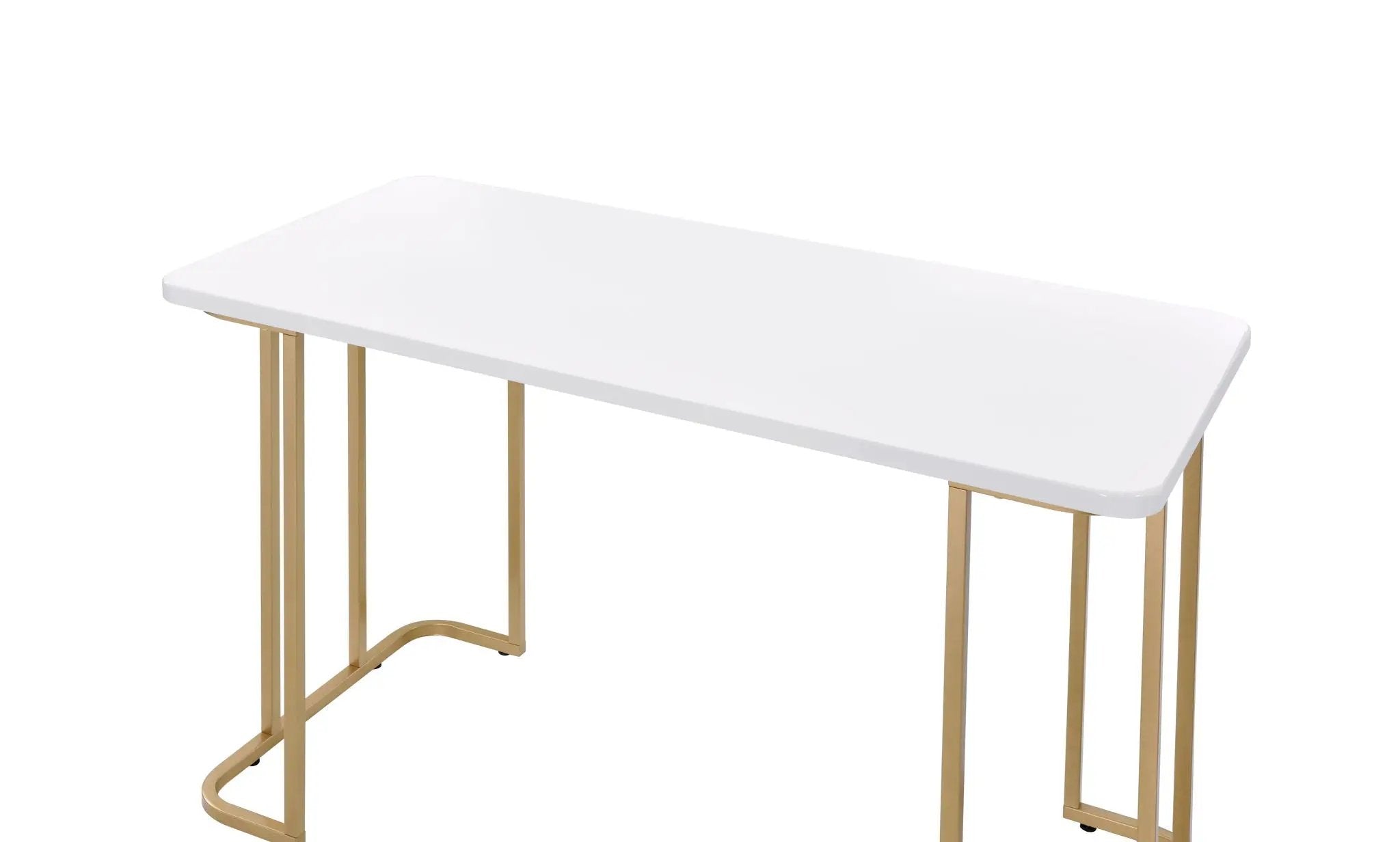 Estie - Writing Desk - White / Gold by Unique Piece Furniture