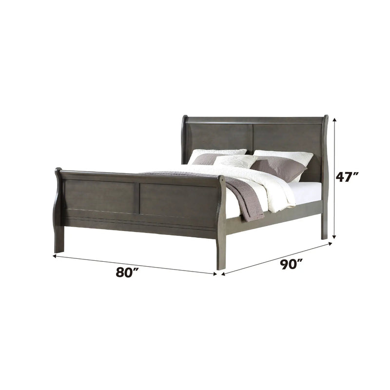 Louis Philippe Sleigh Bedroom Set by HouseOfZazla