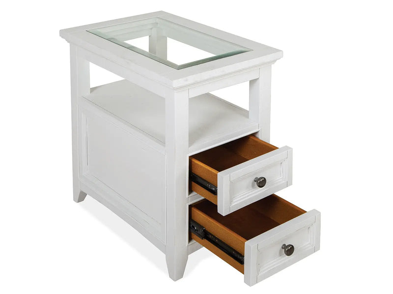 Heron Cove - Chairside End Table - Chalk White by Unique Piece Furniture