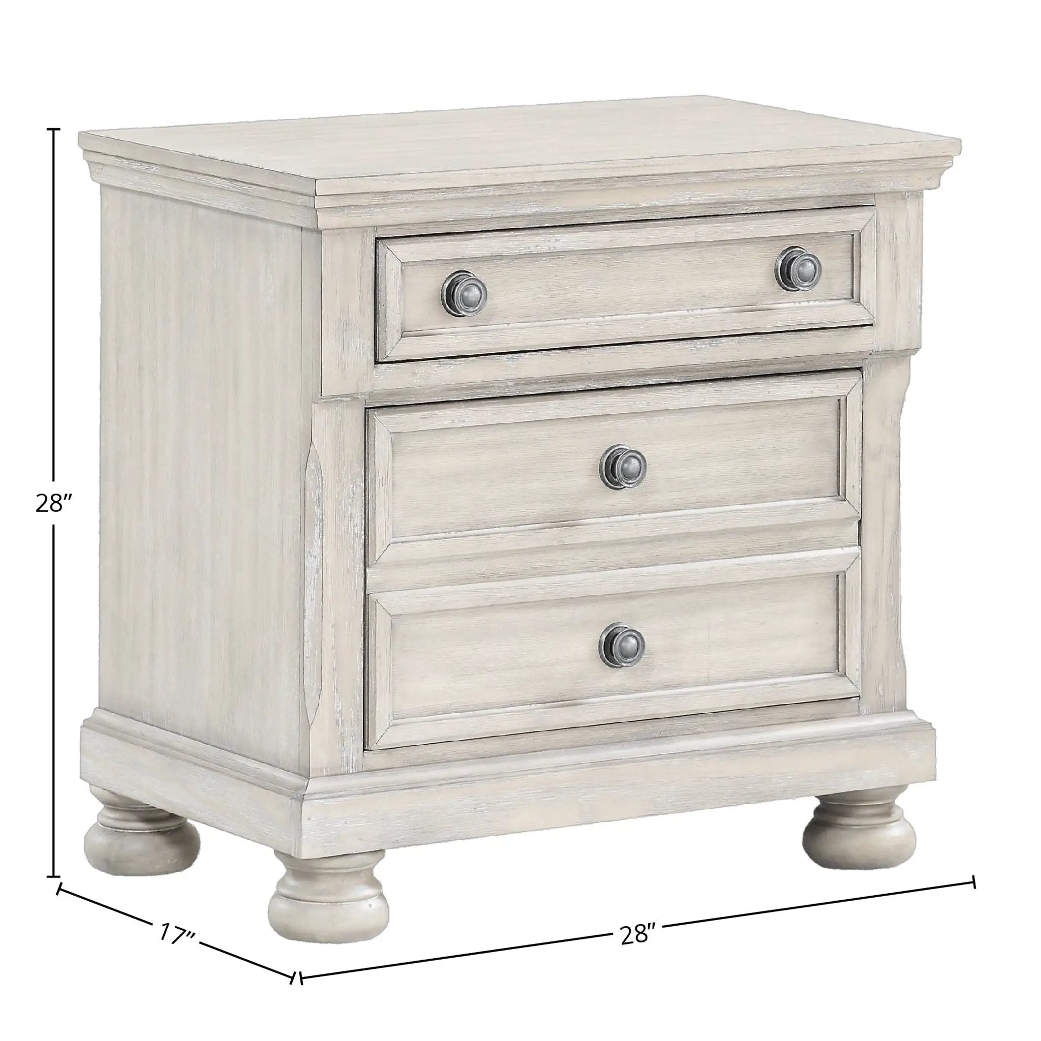 Nightstand Two Storage Drawers by Unique Piece Furniture