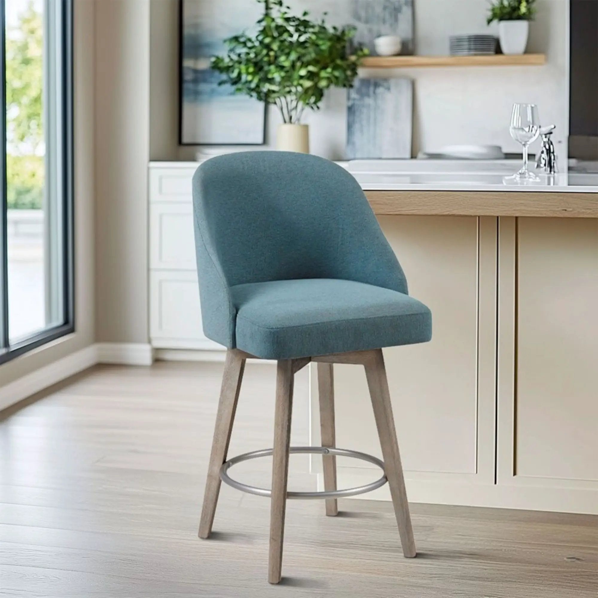 Pearce - Bar Stool With Swivel Seat by Unique Piece Furniture