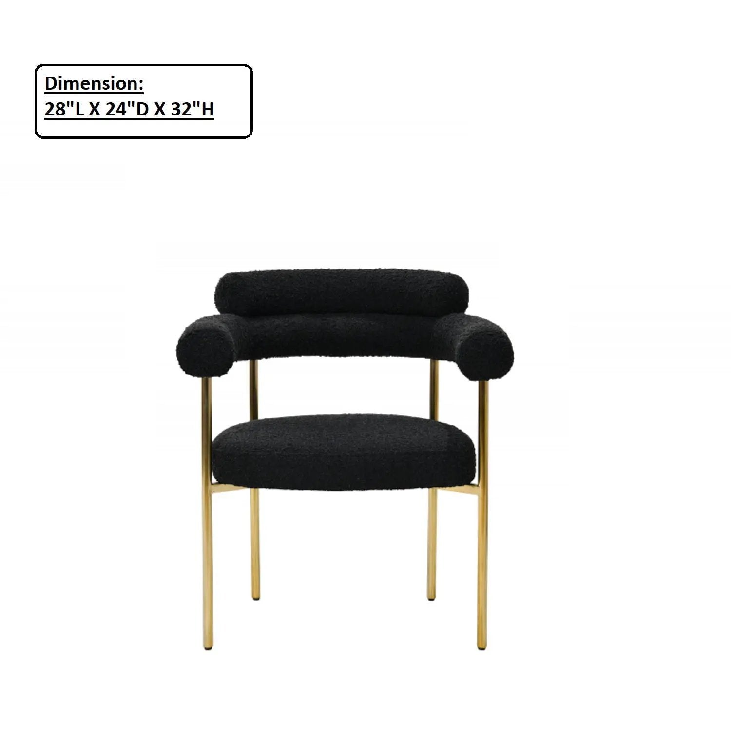 Upholstered Accent Dining Chairs With Armrests (Set of 2) by Unique Piece Furniture