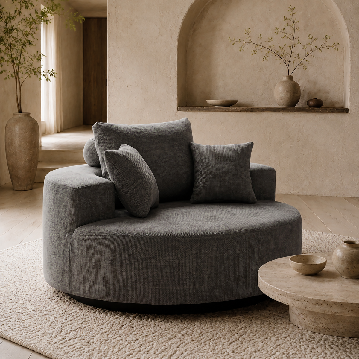 55-Inch Extra-Large Cloud-Shaped Sofa Chair by HouseOfZazla