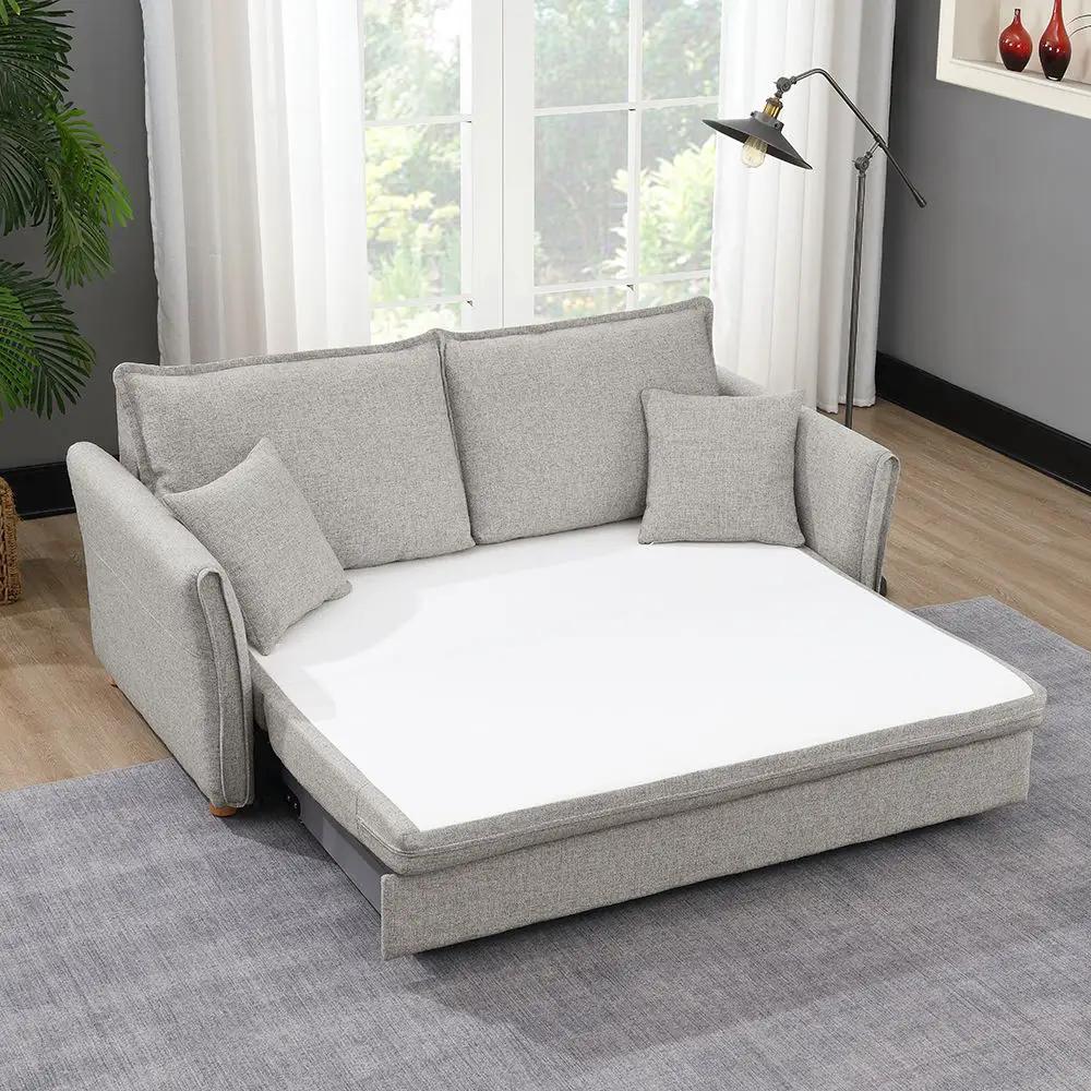 Oran - Sofa With Sleeper - Gray Chenille by Unique Piece Furniture