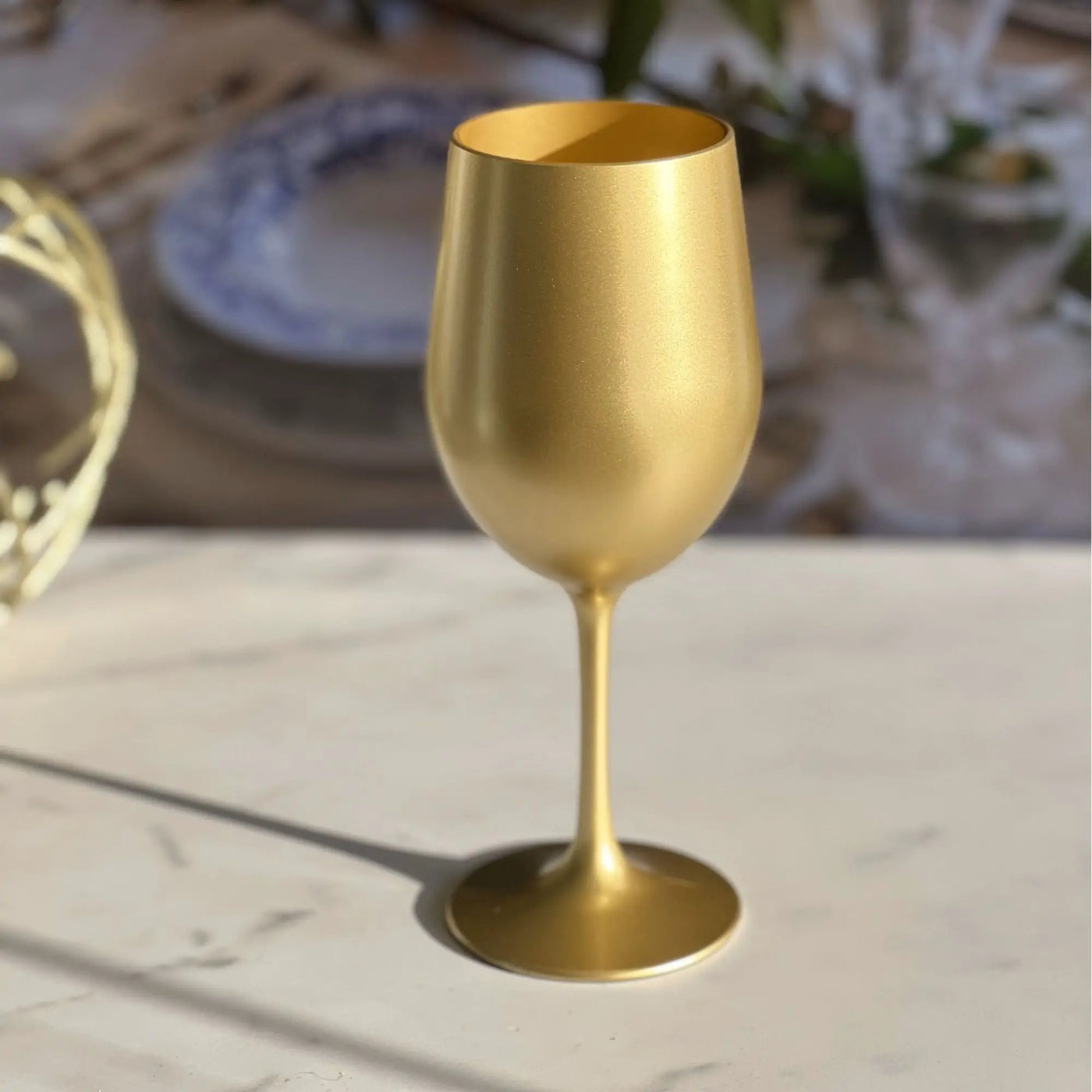 Leadingware Metallic Plastic Wine Glasses (Set of 4) by HouseOfZazla