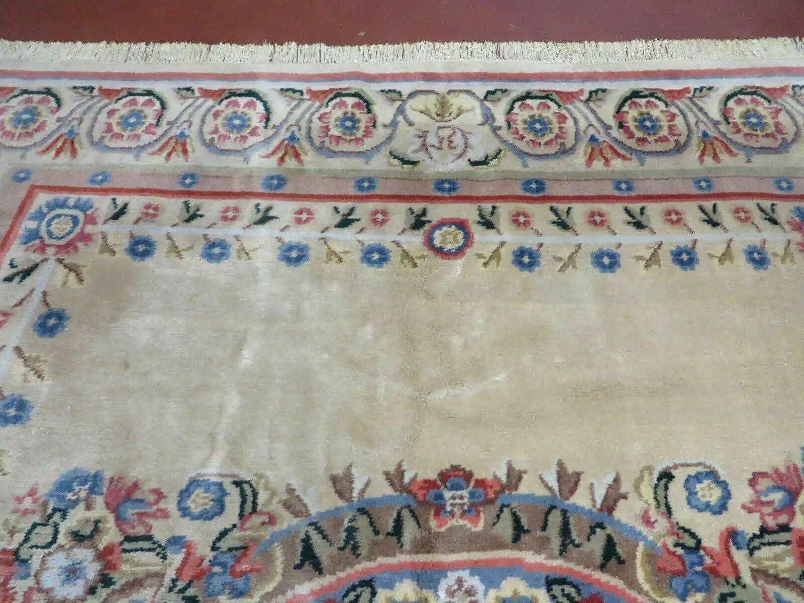 8' X 10' Vintage Handmade Wool Rug Aubusson Savonnerie Design European Nice by Jewel Rugs